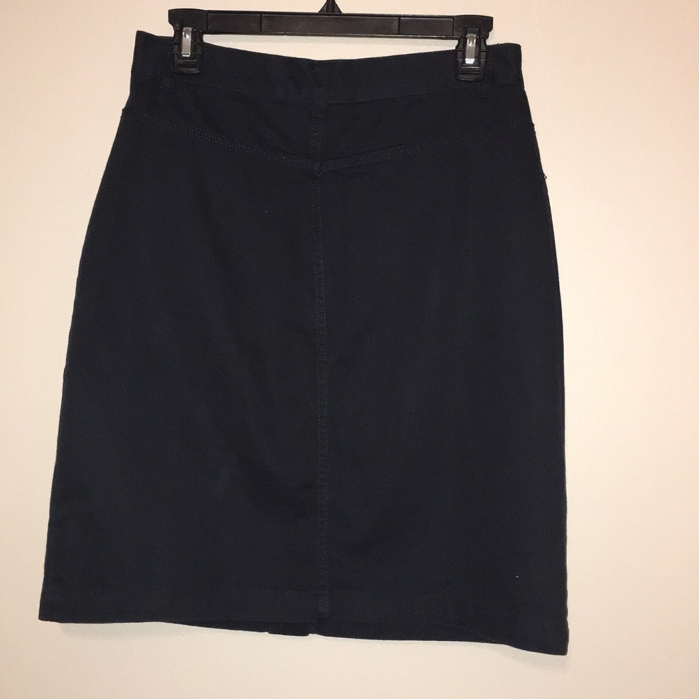 Passport Black Button Up Knee Length Skirt - Picture 4 of 4